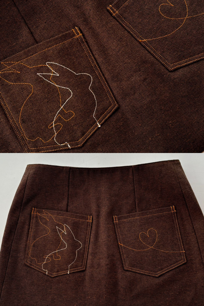HANDMADE DENIM SKIRT