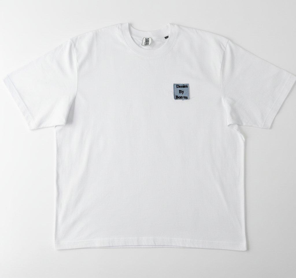 White handmade streetwear t-shirt