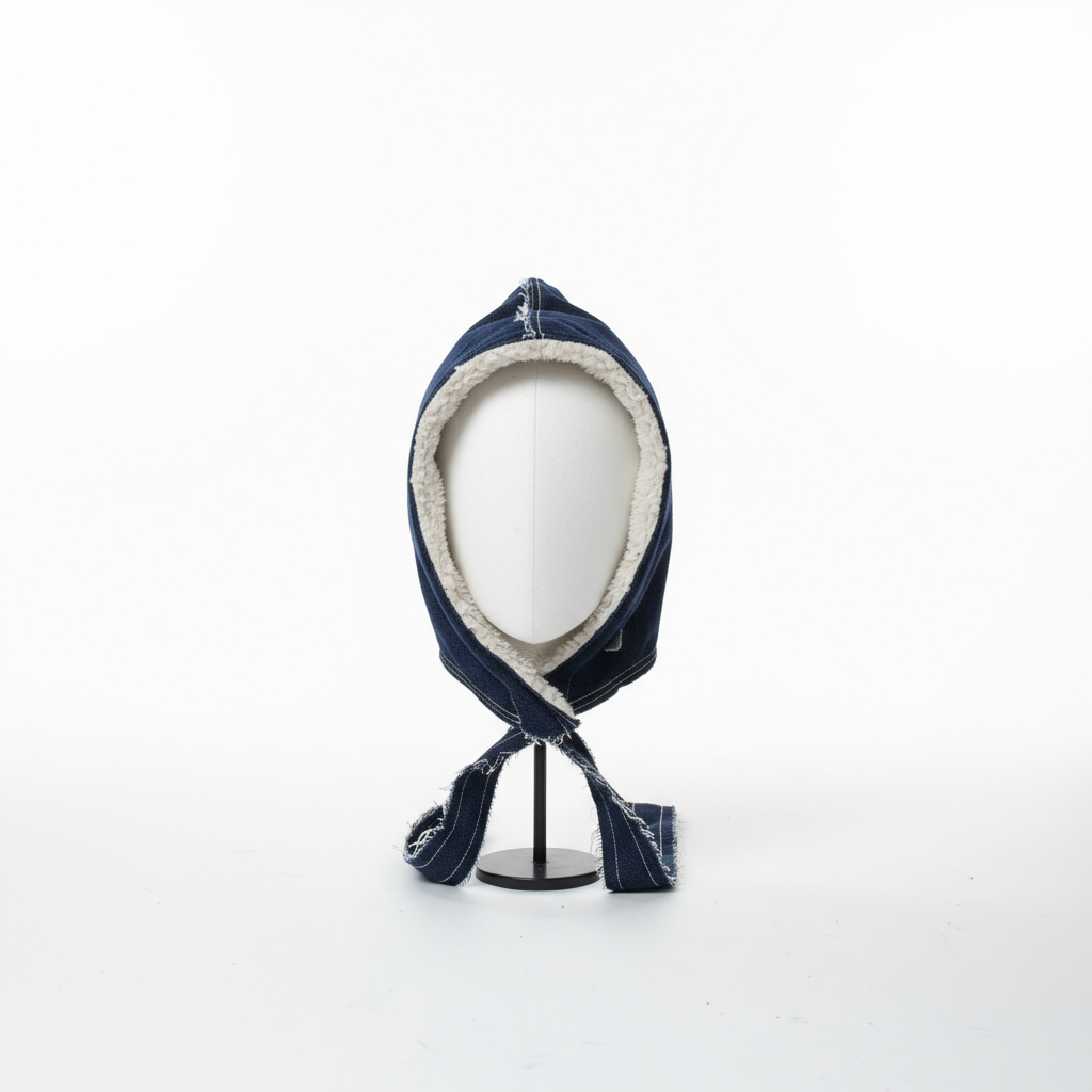 Handcrafted Denim Hood — Limited Edition.