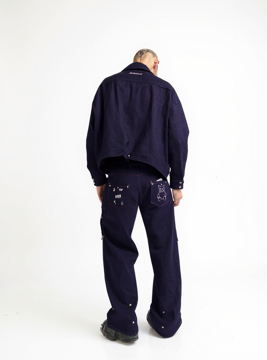 BONUS Handcrafted Denim Jacket — 1/1 Edition — Wide-Cropped Cut